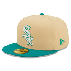 Chicago White Sox New Era Mango Forest 59FIFTY fitted hat - Natural/Teal Hats