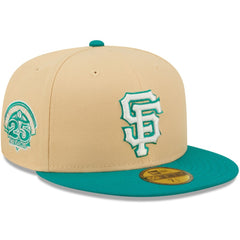 San Francisco Giants New Era Mango Forest 59FIFTY fitted hat - Natural/Teal Hats