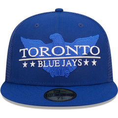Toronto Blue Jays New Era Patriot Trucker 9FIFTY Snapback Hat - Royal Hats