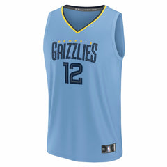 Ja Morant Memphis Grizzlies Fast Break Replica Player Jersey Statement Edition Light Blue - Fanatics
