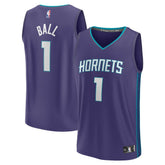 LaMelo Ball Charlotte Hornets Fast Break Replica Player Jersey Statement Edition Purple - Fanatics