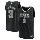 Keldon Johnson San Antonio Spurs Fast Break Replica Player Jersey Statement Edition Black - Fanatics