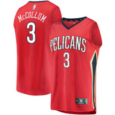 C.J. McCollum New Orleans Pelicans Fast Break Replica Player Jersey Statement Edition Red - Fanatics
