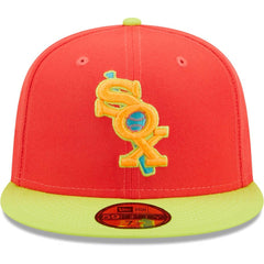 Chicago White Sox New Era Lava Highlighter Combo 59FIFTY Fitted Hat - Red/Neon Green Hats