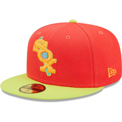 Chicago White Sox New Era Lava Highlighter Combo 59FIFTY Fitted Hat - Red/Neon Green Hats