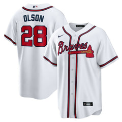Matt Olson Atlanta Braves Nike Home Replica Player Jersey - White Jerseys