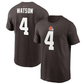 Deshaun Watson Cleveland Browns Player Name & Number T-Shirt - Brown T-shirts