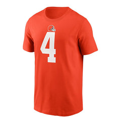 Deshaun Watson Cleveland Browns Player Name & Number T-Shirt - Orange T-shirts