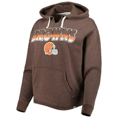 Cleveland Browns '47 Women's Color Rise Kennedy Pullover Hoodie - Brown Hoodies