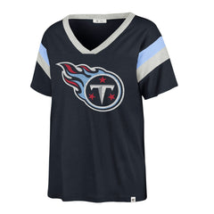 Tennessee Titans '47 Women's Phoenix V-Neck T-Shirt - Navy T-shirts