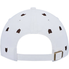 Cleveland Browns '47 Women's Confetti Clean Up Logo Adjustable Hat - White Hats