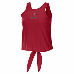 Tampa Bay Buccaneers WEAR by Erin Andrews Women's Open Back Twist Tie Tank Top - Red Tops