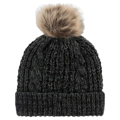 Cincinnati Bengals '47 Women's Meeko Cuffed Knit Hat with Pom - Black Hats