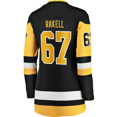 Rickard Rakell Pittsburgh Penguins Women's Fanatics Home Breakaway Player Jersey - Black | US 4801724