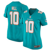 Tyreek Hill Miami Dolphins Women's Player Jersey - Aqua Jerseys
