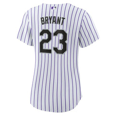 Kris Bryant Colorado Rockies Nike Women's Replica Player Jersey - White/Purple Jerseys