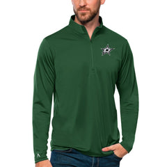 Dallas Stars Antigua Tribute Quarter-Zip Pullover Top - Forest Green | US 4809070