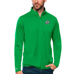 Dallas Stars Antigua Tribute Quarter-Zip Pullover Top - Kelly Green | US 4809071
