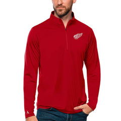 Detroit Red Wings Antigua Tribute Quarter-Zip Pullover Top - Red | US 4809075