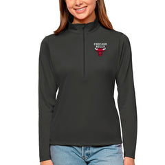 Chicago Bulls Antigua Women's Tribute Half-Zip Top Charcoal outlet