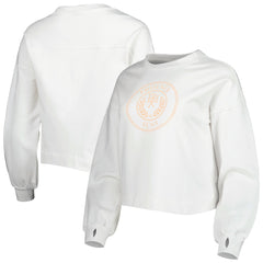 Phoenix Suns Lusso Women's Lola Ball and Chain Pullover Sweatshirt White outlet