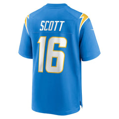 JK Scott Los Angeles Chargers Game Jersey - Powder Blue Jerseys
