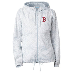 Boston Red Sox Columbia Women's Flash Forward Full-Zip Windbreaker Jacket - Gray Jackets
