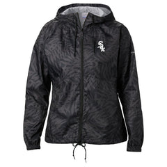 Chicago White Sox Columbia Women's Team Flash Forward Full-Zip Windbreaker Jacket - Black Jackets