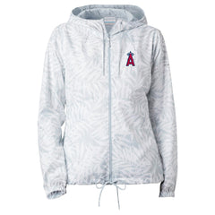 Los Angeles Angels Columbia Women's Flash Forward Full-Zip Windbreaker Jacket - Gray Jackets