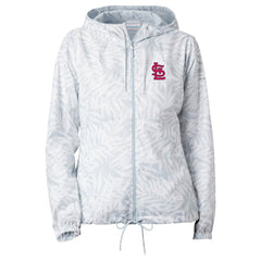 St. Louis Cardinals Columbia Women's Flash Forward Full-Zip Windbreaker Jacket - Gray Jackets