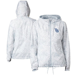 Tampa Bay Rays Columbia Women's Flash Forward Full-Zip Windbreaker Jacket - Gray Jackets