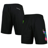 Chicago Bulls Hardwood Classics Color Bomb Energy Shorts Black - Mitchell & Ness