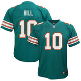 Tyreek Hill Miami Dolphins Youth Game Jersey - Aqua Jerseys