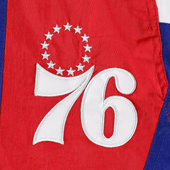 Philadelphia 76ers Starter Body Check Raglan Hoodie Half-Zip Jacket Royal