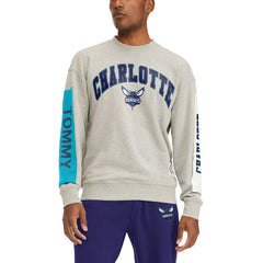 Charlotte Hornets Tommy Jeans James Patch Pullover Sweatshirt Gray outlet