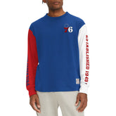 Philadelphia 76ers Tommy Jeans Richie Color Block Long Sleeve T-Shirt Royal