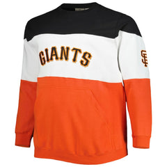 San Francisco Giants Big & Tall Pullover Sweatshirt - Black/Orange Pullover