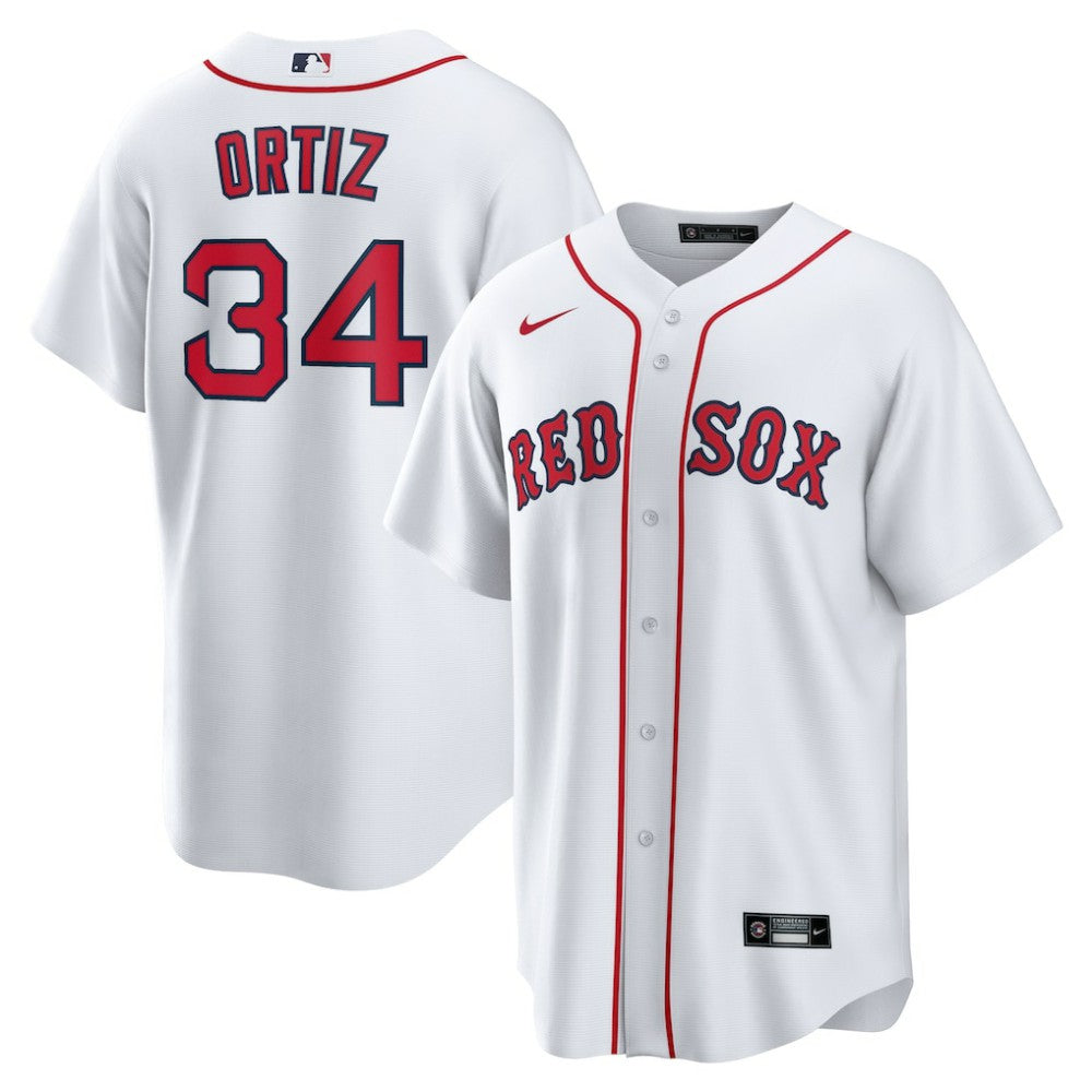 David Ortiz Boston Red Sox Nike Home Replica Player Jersey - White Jerseys