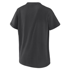 Washington Nationals WEAR by Erin Andrews Women's Oversized Boyfriend T-Shirt - Charcoal T-shirts