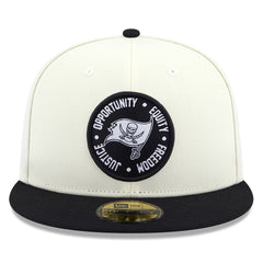 Tampa Bay Buccaneers New Era 2022 Inspire Change 59FIFTY Fitted Hat - Cream/Black Hats