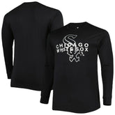 Chicago White Sox Big & Tall Long Sleeve T-Shirt - Black T-shirts