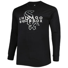 Chicago White Sox Big & Tall Long Sleeve T-Shirt - Black T-shirts