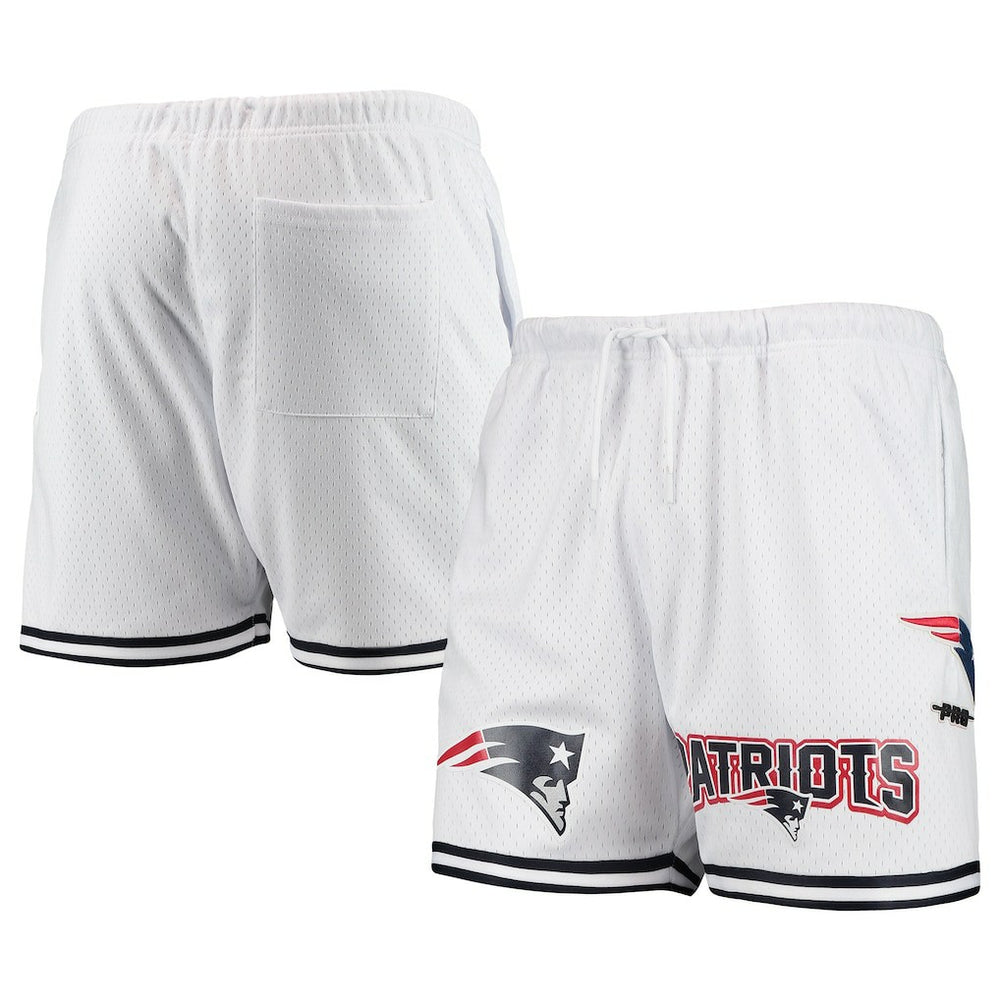 New England Patriots Pro Standard Mesh Shorts - White Shorts