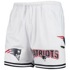 New England Patriots Pro Standard Mesh Shorts - White Shorts