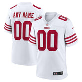 San Francisco 49ers Game Custom Player Jersey - White Jerseys