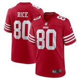 Jerry Rice San Francisco 49ers Retired Team Player Game Jersey - Scarlet Jerseys