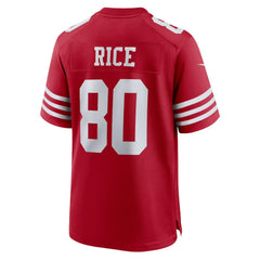 Jerry Rice San Francisco 49ers Retired Team Player Game Jersey - Scarlet Jerseys