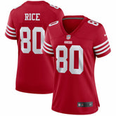 Jerry Rice San Francisco 49ers Women's Retired Player Game Jersey - Scarlet Jerseys