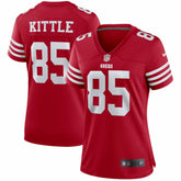 George Kittle San Francisco 49ers Women's Player Jersey - Scarlet Jerseys
