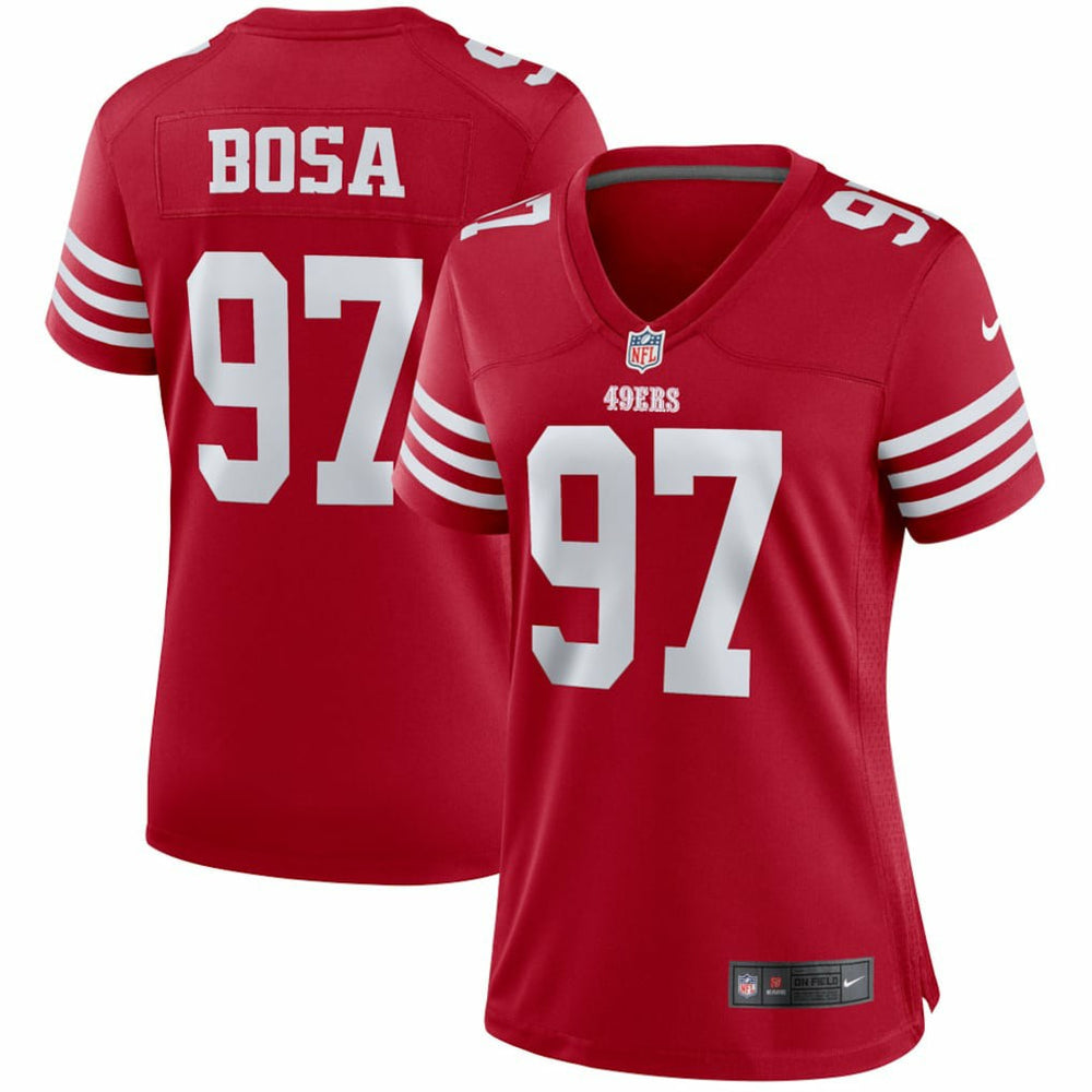 Nick Bosa San Francisco 49ers Women's Player Jersey - Scarlet Jerseys